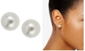 Anne Klein Gold-Tone Simulated Pearl Stud Earrings